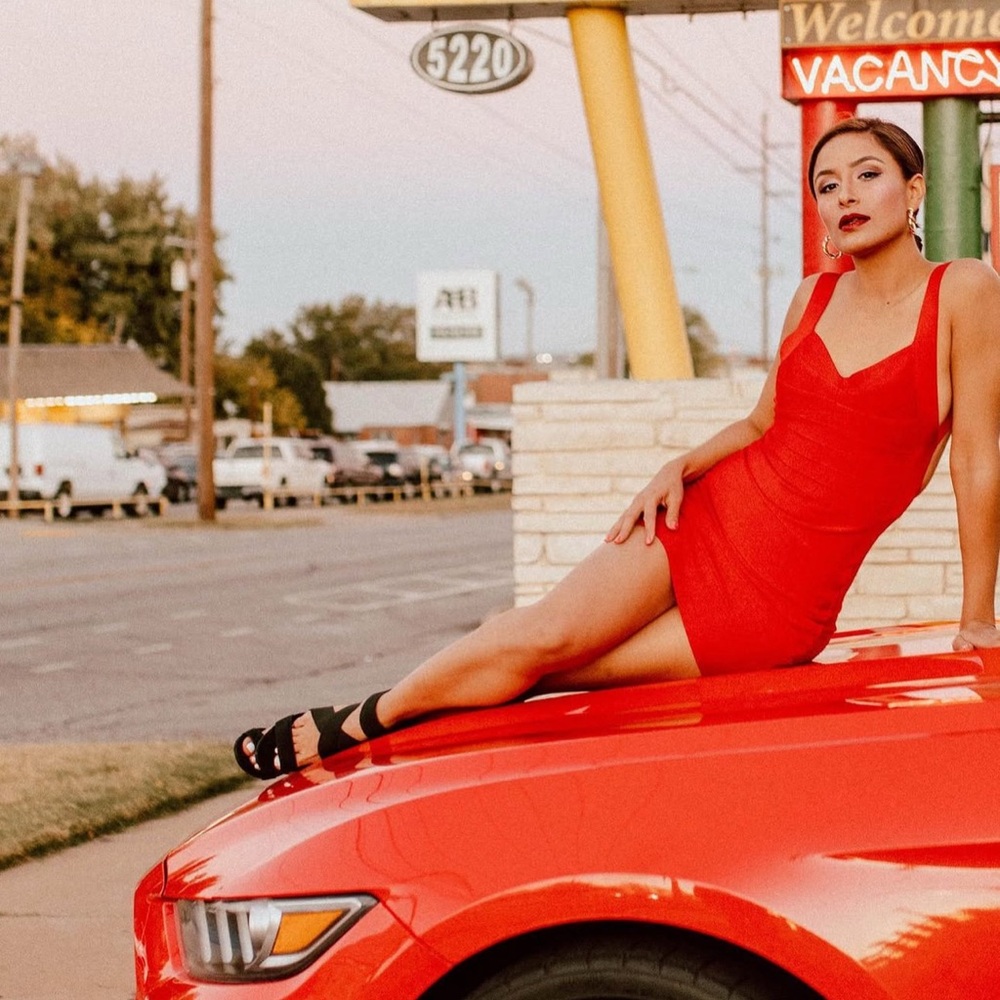 Elegant Red VANDADGE Dress